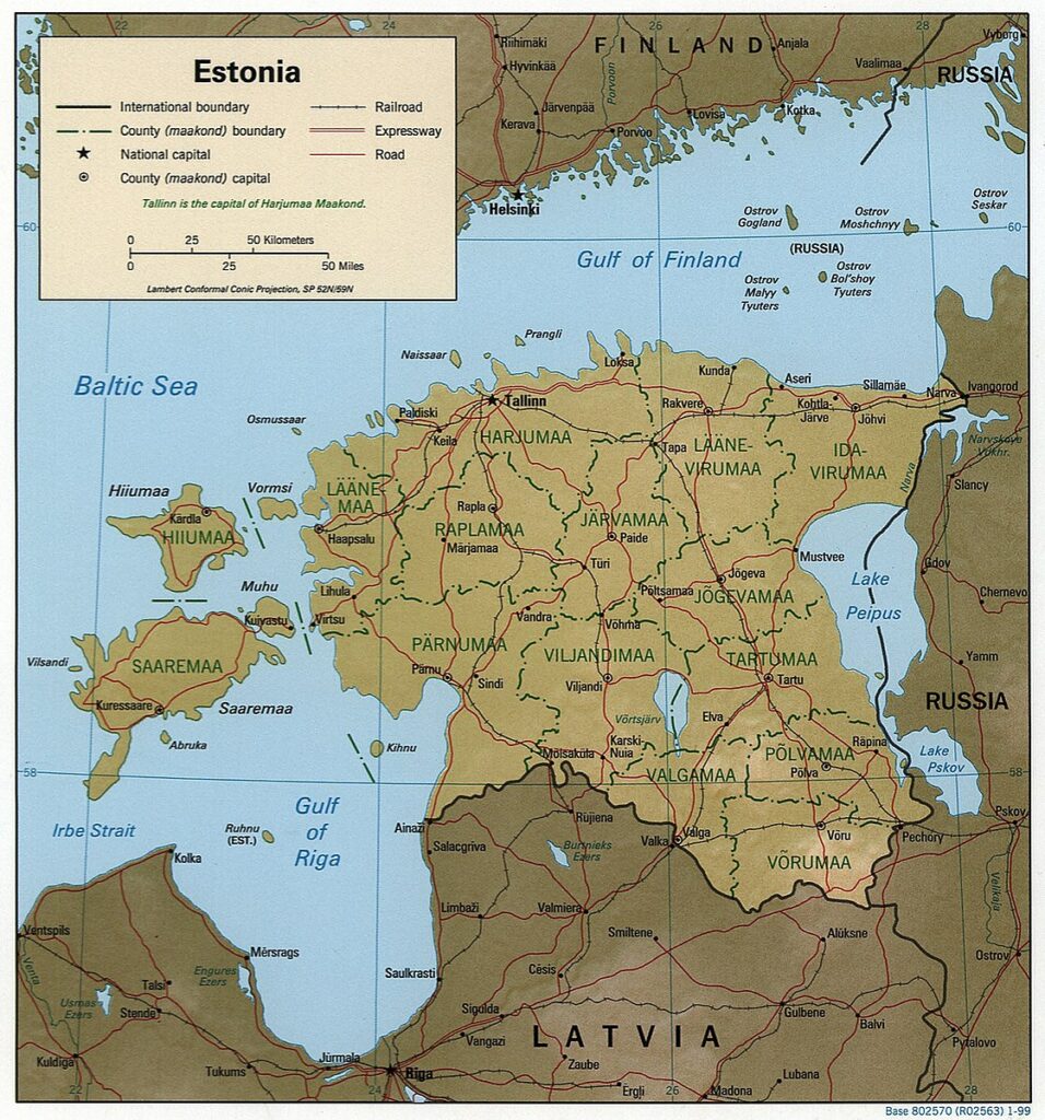 Carte Estonie