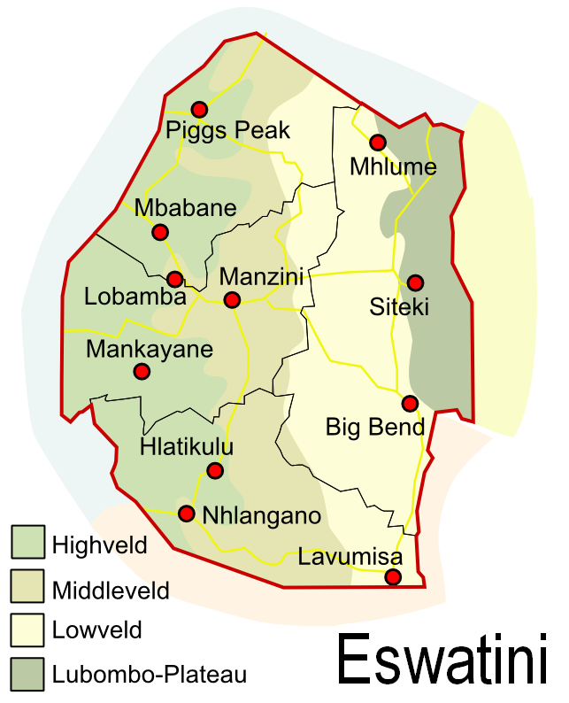 Carte Eswatini