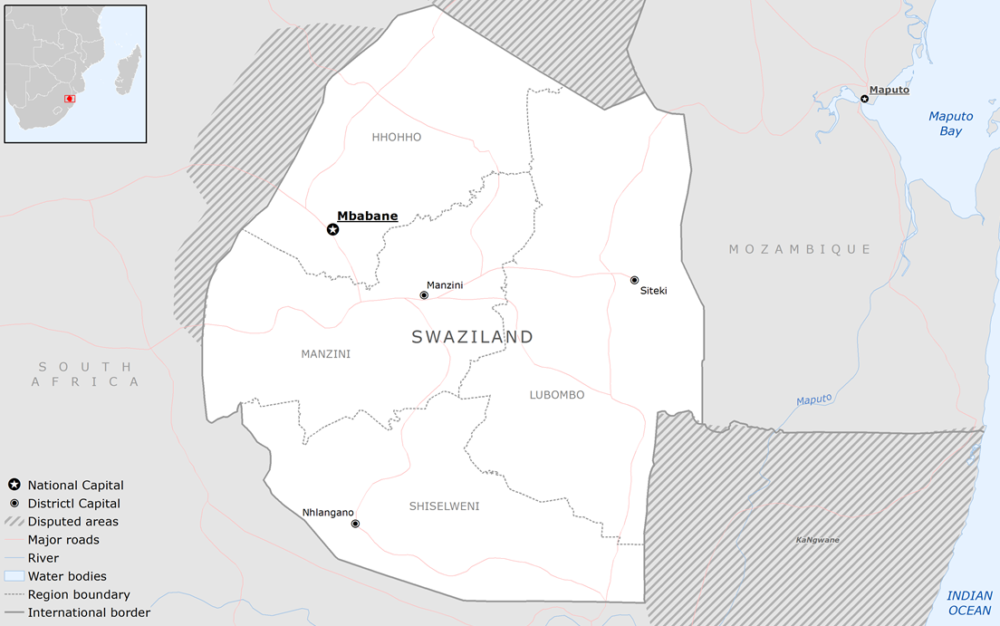 Carte Eswatini