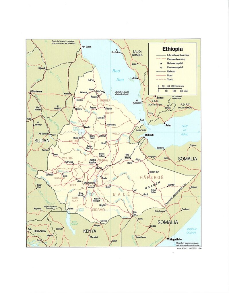 Carte Ethiopie