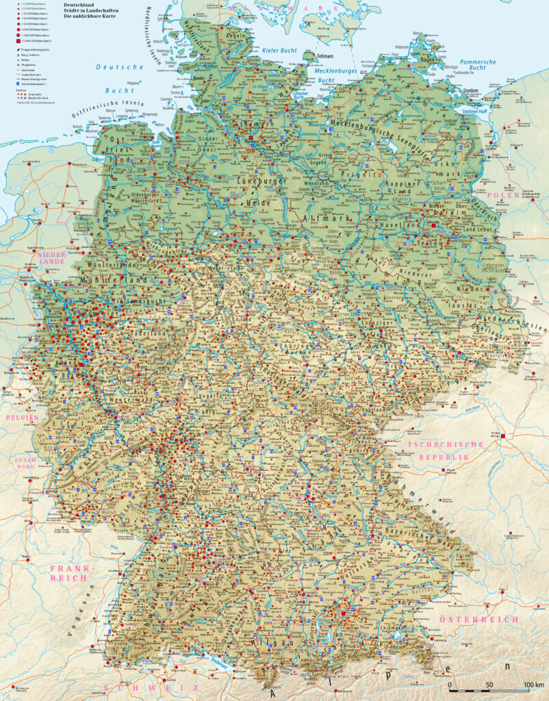 Carte Allemagne