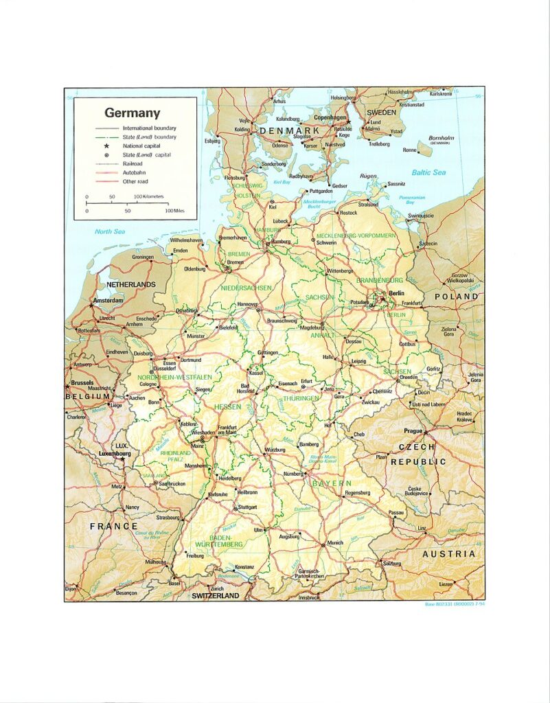 Carte Allemagne
