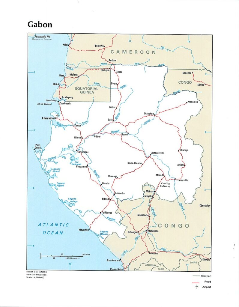 Carte Gabon