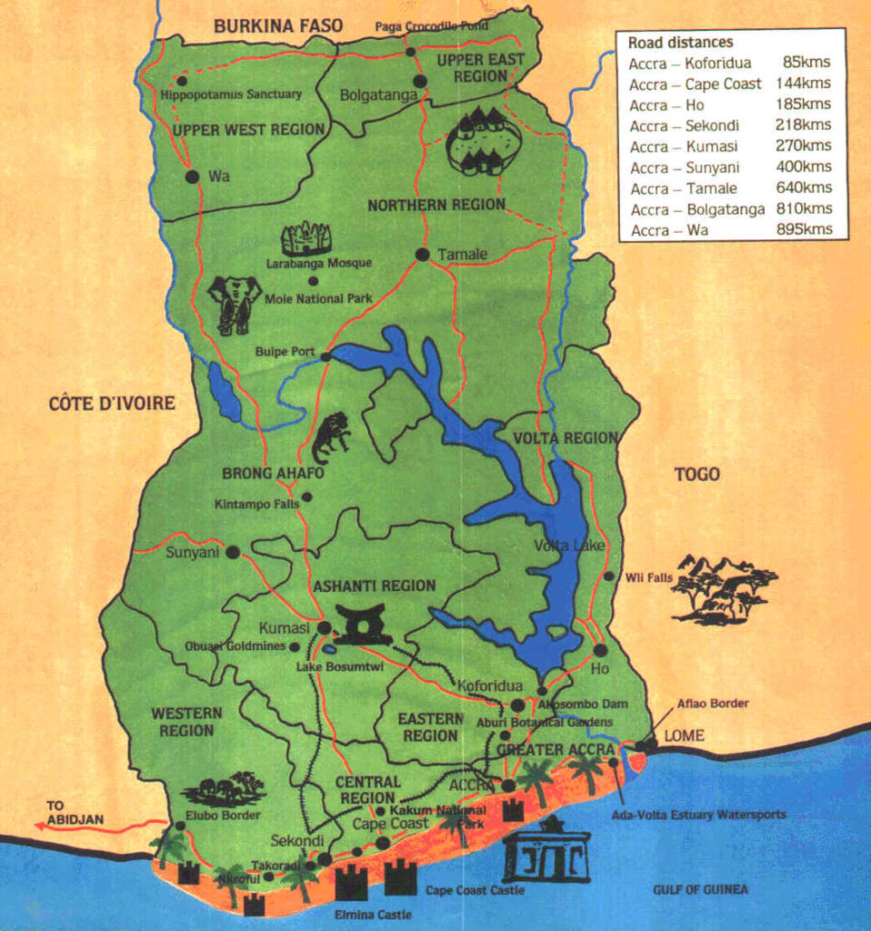 Carte Ghana