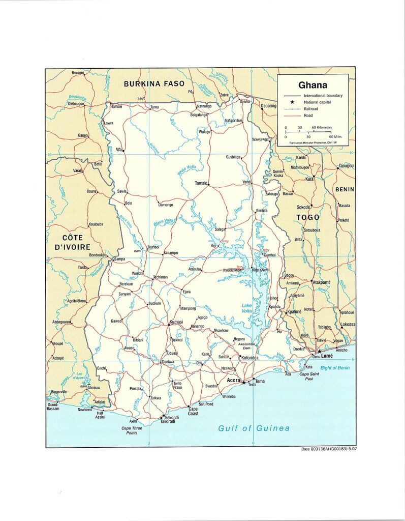 Carte Ghana