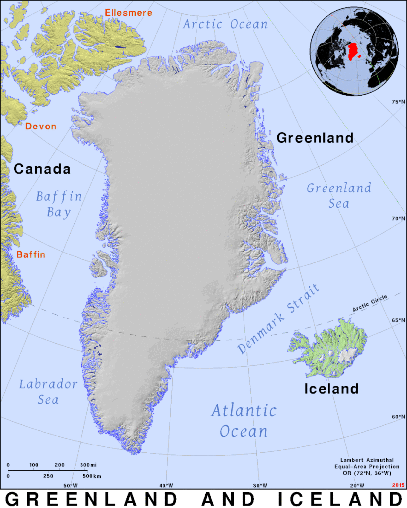 Carte Groenland