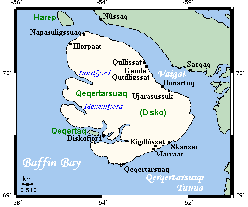 Carte Groenland