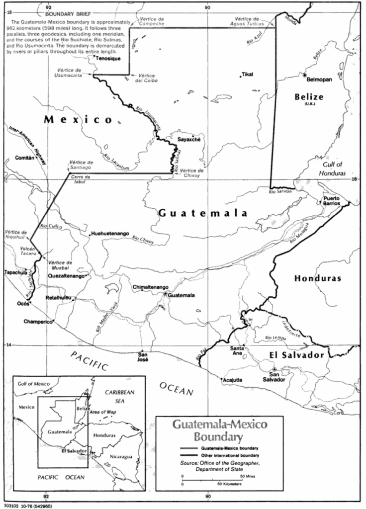 Carte Guatemala