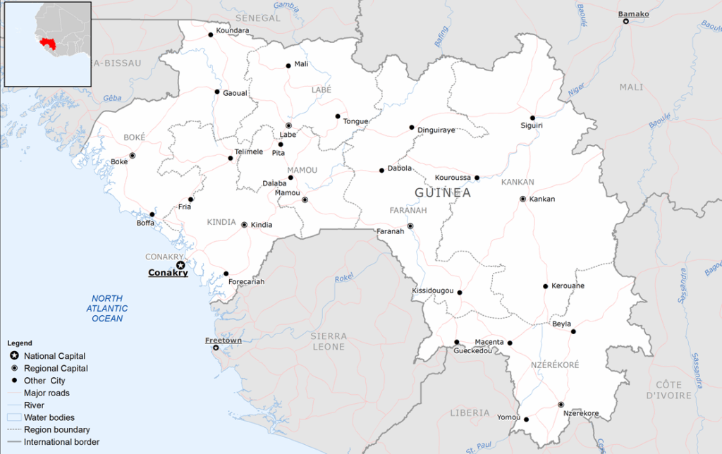 Carte Guinée