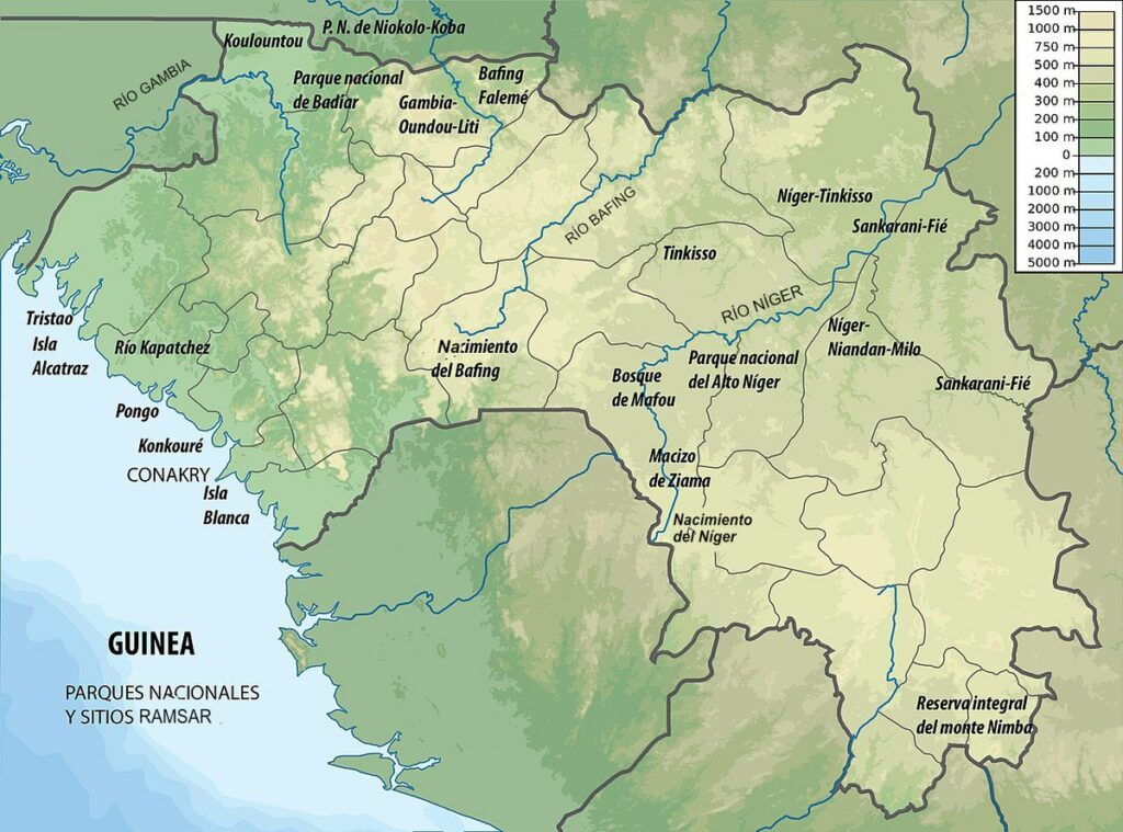 Carte Guinée