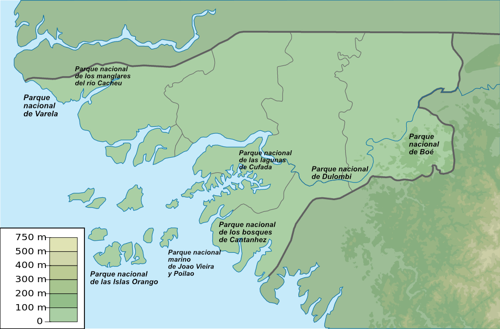 Carte Guinée-Bissau