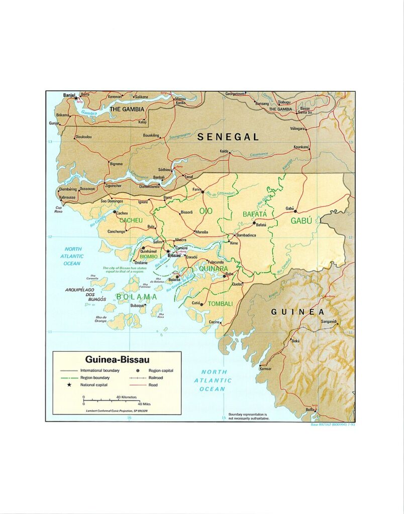 Carte Guinée-Bissau