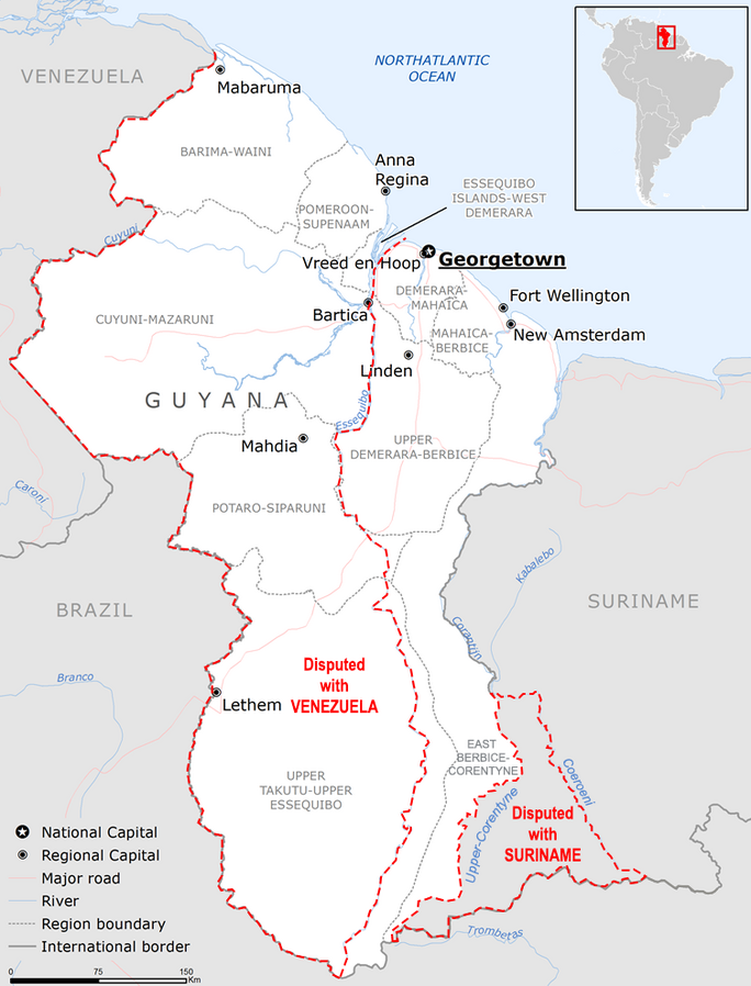 Carte Guyane
