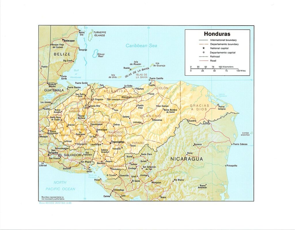 Carte Honduras
