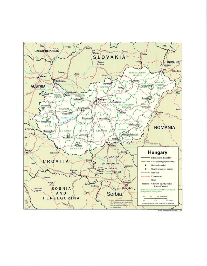 Carte Hongrie