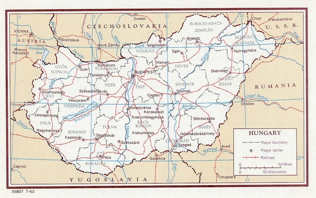 Carte Hongrie