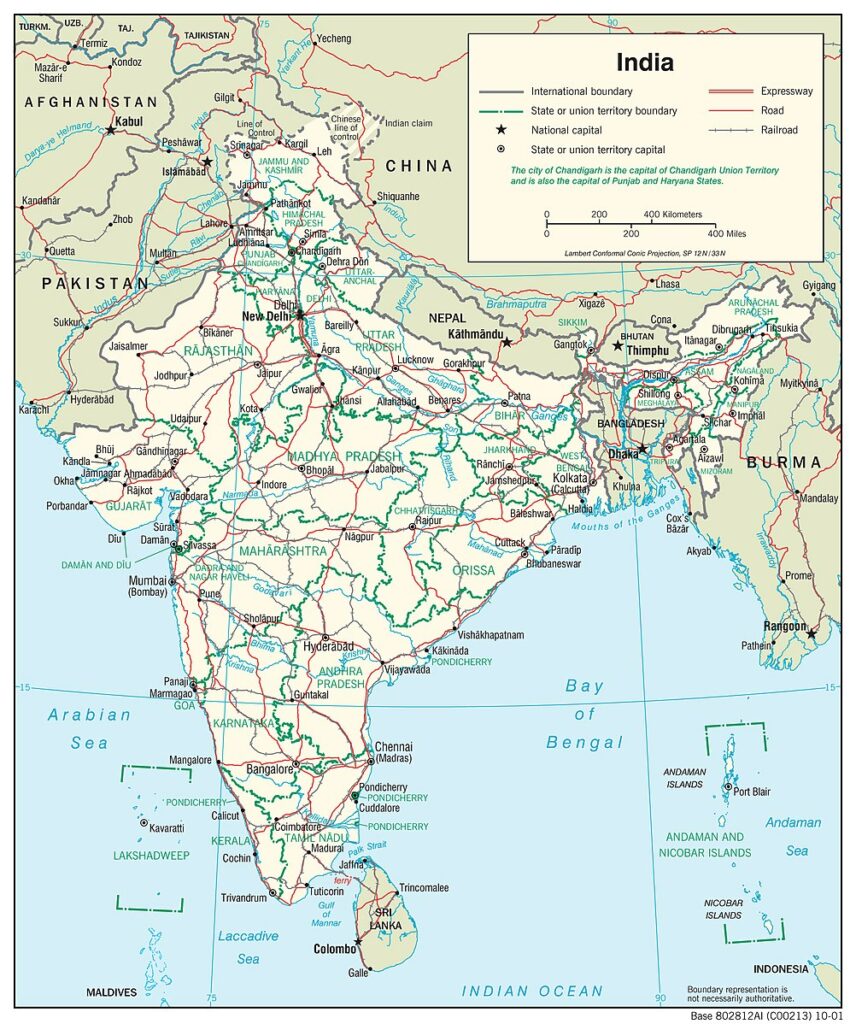 Carte Inde
