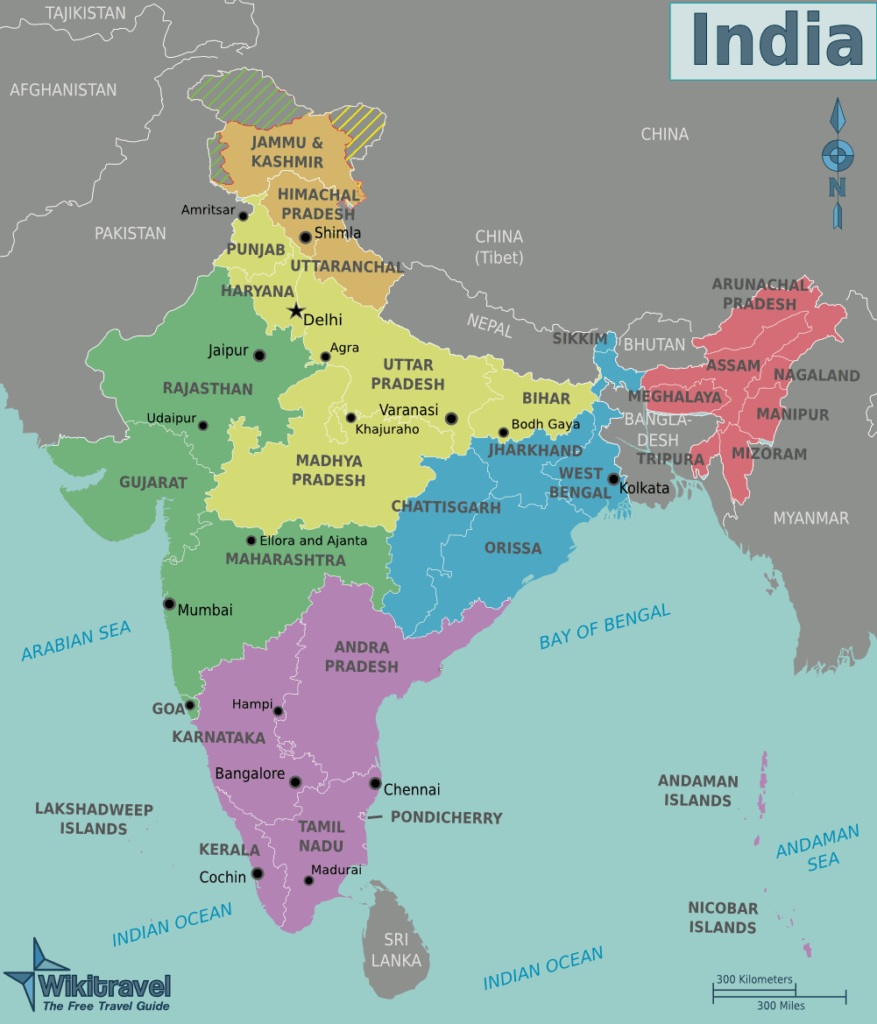 Carte Inde
