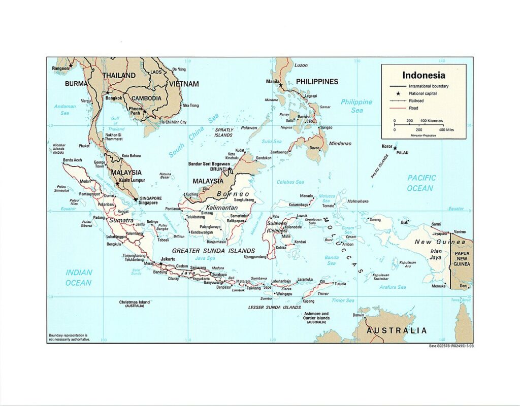 Carte Indonésie