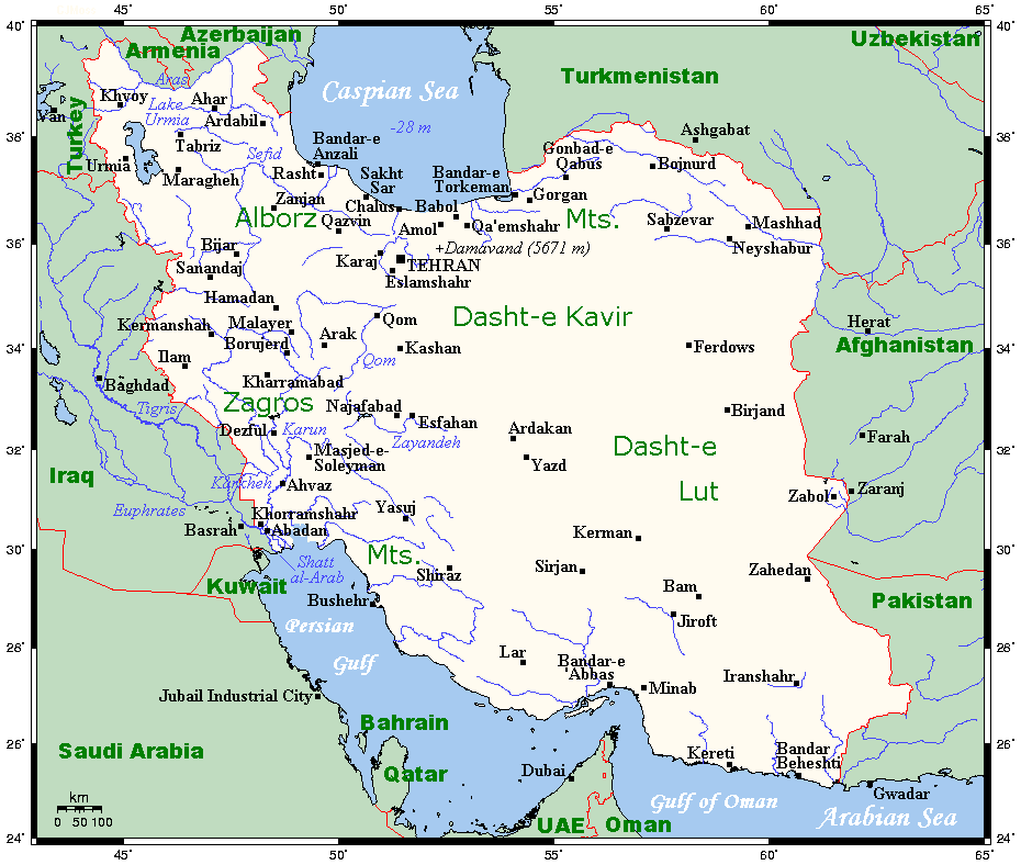Carte Iran